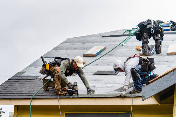 Professional Gutter Installation technician working in Scranton, KS